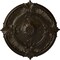 Ekena Millwork Attica Acanthus Leaf Medallion (Canopies up to 3 1/4"), 30 1/8"OD x 1 1/2"P, Stone Hearth Crackle CM30ATSHC - alternate 1